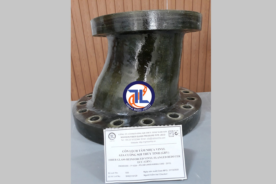Côn thu lệch tâm 2 đầu bích